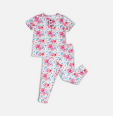 Pink Rose & Lemon Angel Pajama Set Combo