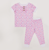 Puppy Love Pink & Unicorn Wonderland Pajama Set Combo