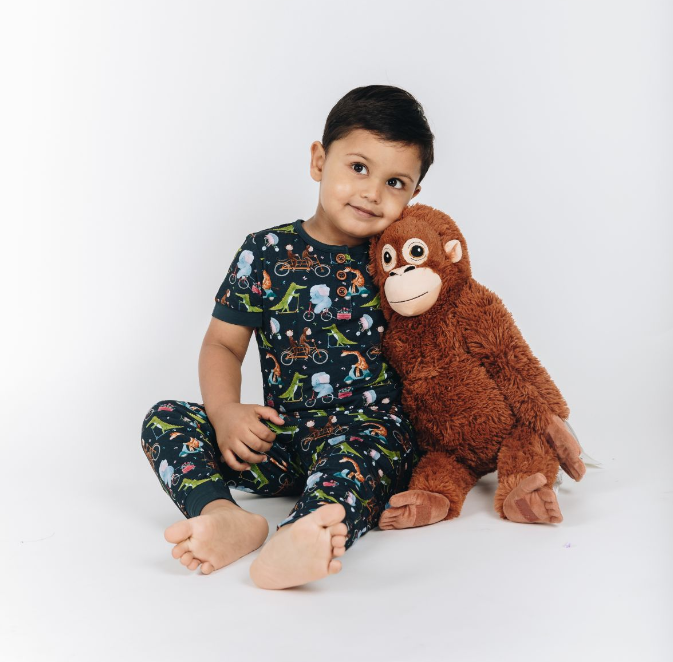 Cycle Safari & Rocketship Pajama Set Combo