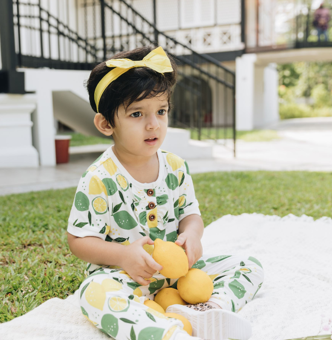 Pink Rose & Lemon Angel Pajama Set Combo