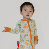 Dino World Long Sleeves Zipper Romper